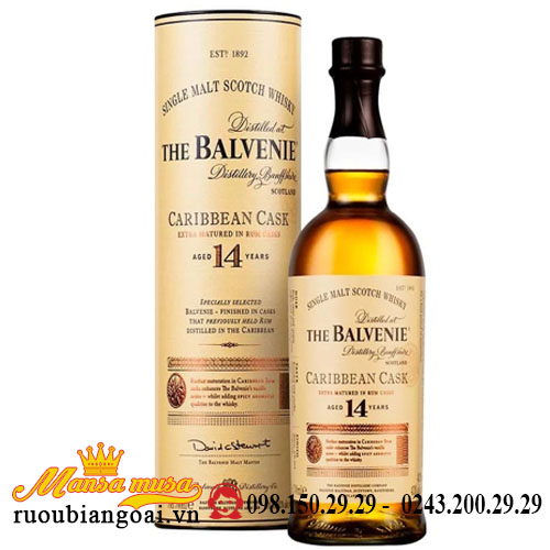 Rượu Balvenie 14 Caribbean Cask - Chi Nhánh - Công Ty Cổ Phần Thương Mại Quốc Tế An Phú Group